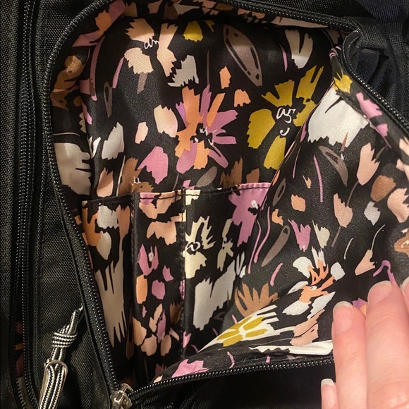 Vera Bradley Black Sling Backpack - Picture 7 of 9